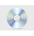 modern compact disc mockup object isolated vector image vector image