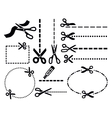 scissors icons vector image