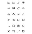 arrows icons 12 vector image