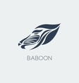 baboon logo vector image vector image