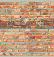 red brickwall seamless texture vector image vector image