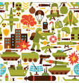 army military seamless pattern vector image