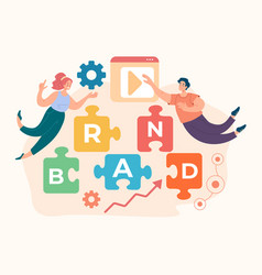 Front end development concept flat graphic Vector Image