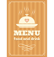 menu vector image