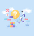 motivation solution and business achievement vector image