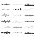 set of audio scales vector image