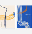abstract poster minimal design bauhaus banner vector image