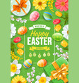 happy easter greeting vector image