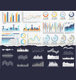 infographic and charts pie diagrams schemes vector image