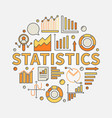 statistics concept vector image vector image