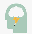 brain storm vector image vector image