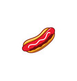 hot dog icon vector image