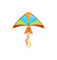 color kite isolated uttarayan festival symbol vector image vector image