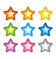 rainbow stars vector image