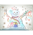 snowman vector image vector image