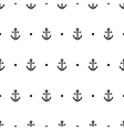 anchor dot in black and white seamless pattern vector image vector image