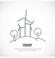 eco energy icon wind alternative vector image