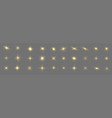 star light gold sparkles sun rays flash sparks vector image