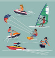 water sports and activities vector image vector image