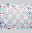 usa celebration confetti stars in national colors vector image