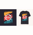 surfrider stylish graphic tee design print vector image vector image