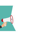 megaphone with speech bubble vector image vector image