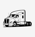 semi truck big rig 18 wheeler art vector image vector image