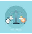 time is money vector image