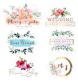 watercolor logo design template vector image