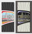 vertical layouts for barcelona vector image vector image