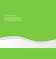 modern simple wavy green background vector image vector image