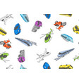 transportation seamless pattern business vector image