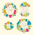 sale monograms color vector image vector image