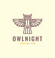 flying bird nocturnal freedom horned owl vector image