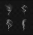 set collection layouts templates realistic smoke vector image vector image