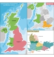 map of south east england vector image