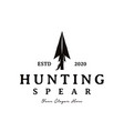 vintage rustic hipster arrowhead spear hunting vector image