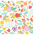 seamless floral pattern vector image