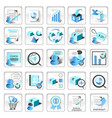 business technology internet website icons vector image