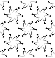geometric floral seamless background vector image