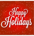happy holidays on abstract vector image