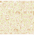 back to school pattern with school elements vector image vector image