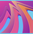 abstract background with 3d shapes stretching vector image vector image