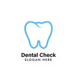 dental logo template care icon symbol vector image