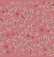 seamless pattern with colorful leaves vector image