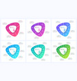 set circular infographic templates vector image