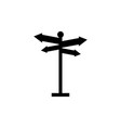 signpost icon design template isolated vector image