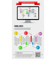 ui infographics and web elements vector image