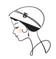 woman portrait vector image