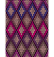 knit woolen seamless jacquard ornament vector image